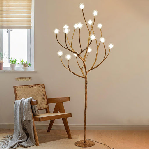 Imitation Wood Floor Lamp.