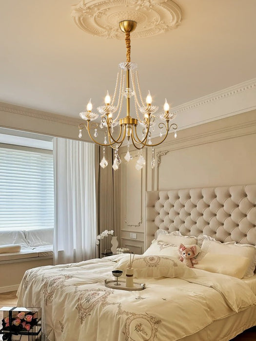 Imperial Pearl Crystal Chandelier-DWHOME