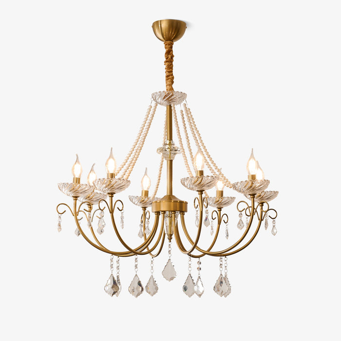 Imperial Pearl Crystal Chandelier-DWHOME