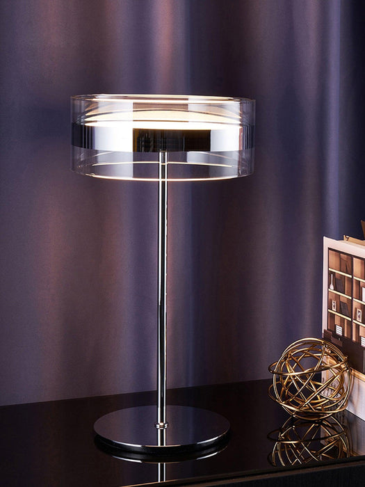 Impex Florina Chrome Table Lamp-DWHOME