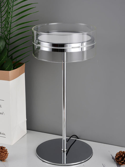 Impex Florina Chrome Table Lamp-DWHOME