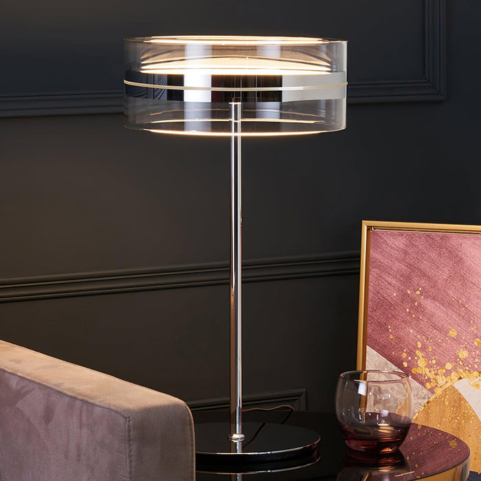 Impex Florina Chrome Table Lamp-DWHOME