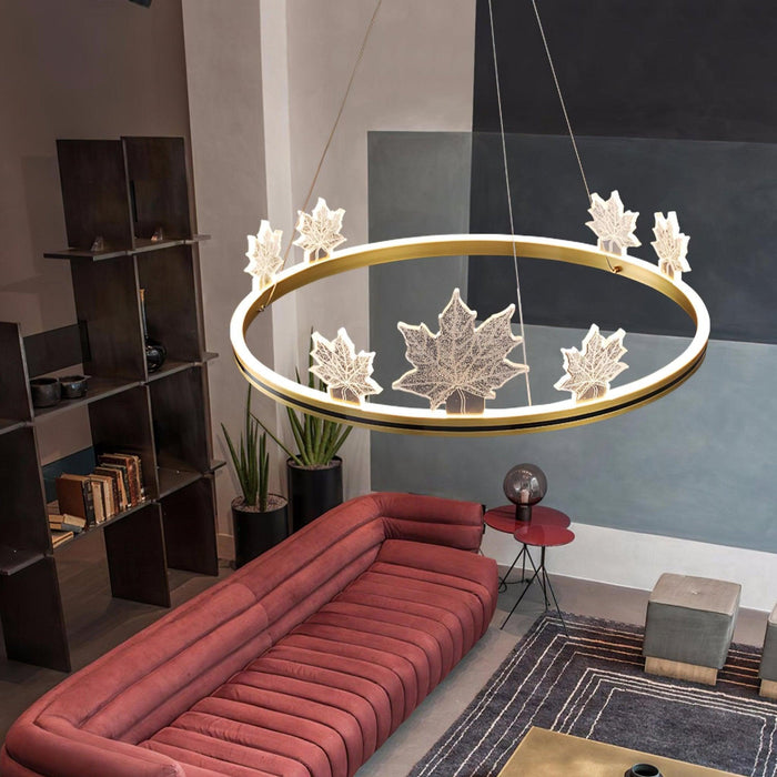 Ion Leaf Chandelier-DWHOME