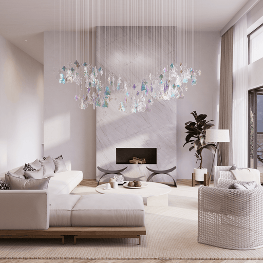 Iris Iridescent Blossom Chandelier