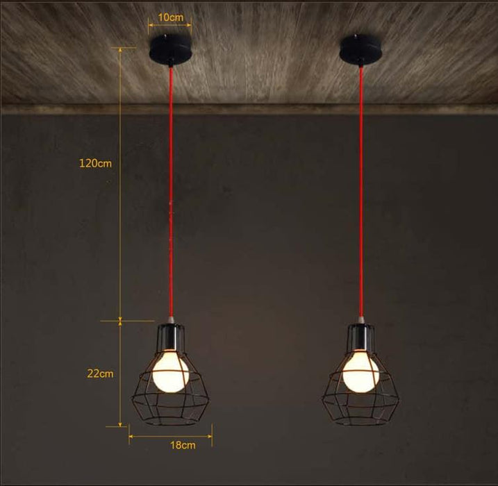 LUDVIG Iron Mesh Ceiling Lamp.