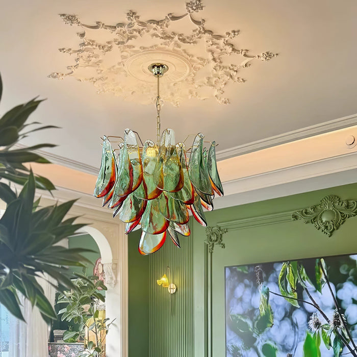 Emerald Flame Murano Glass Chandelier-DWHOME