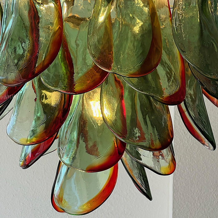Emerald Flame Murano Glass Chandelier-DWHOME