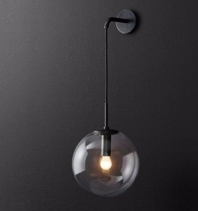 Ittina Hanging Round Globe Wall Lamp.