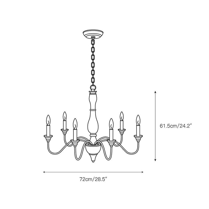 Izuell Candle Chandelier-DWHOME