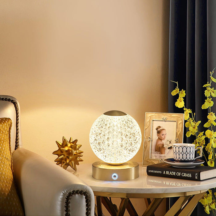Jarin Diamond Built-in Battery Table Lamp-DWHOME
