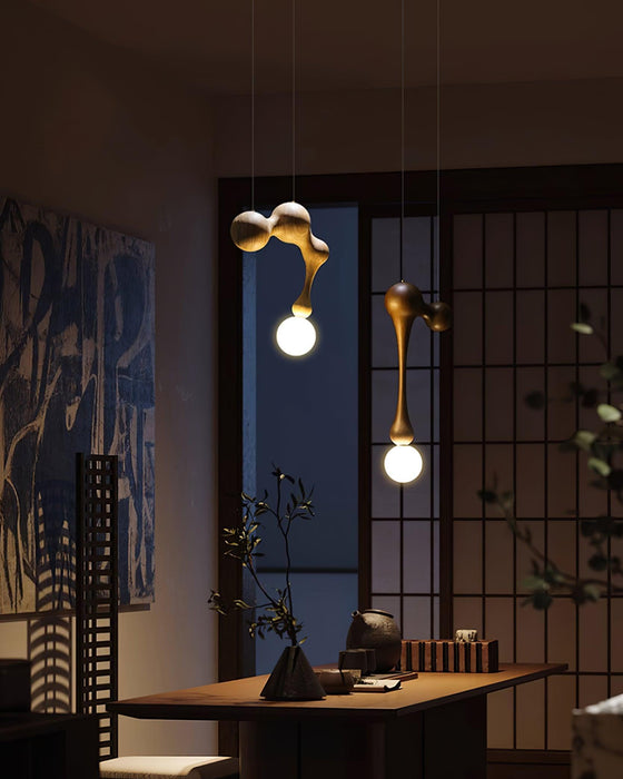 Jenna Wooden Pendant Lamp-DWHOME