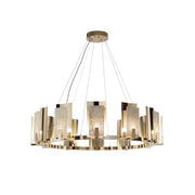 Jessie Alabaster Round Chandelier-DWHOME