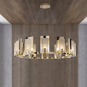 Jessie Alabaster Round Chandelier-DWHOME