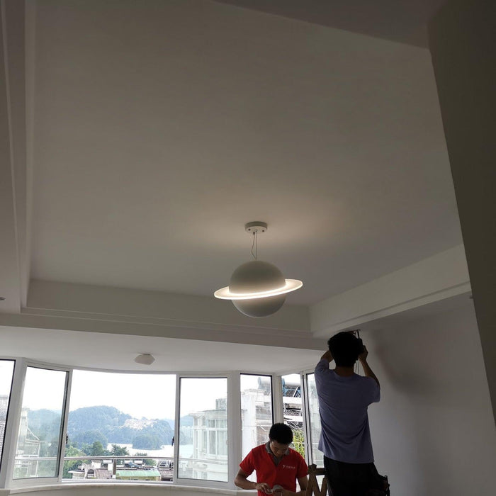 Jupiter Ring Pendant Light-DWHOME