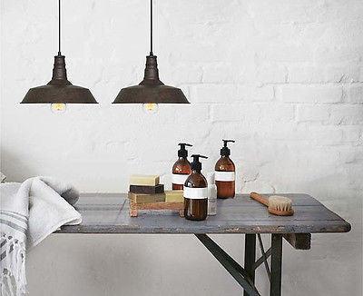 Vintage Industrial Pendant Light Rustic brown - DWHOME