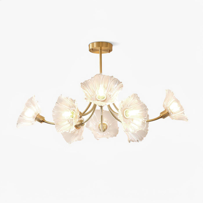 Kalin Flower Glass Chandelier.