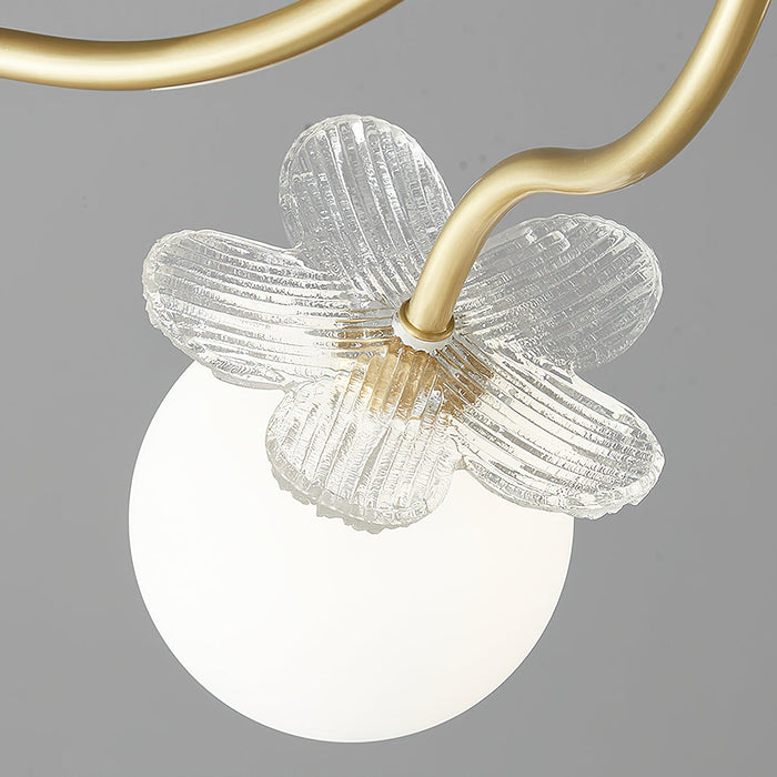 Blossom Flower Glass Chandelier.