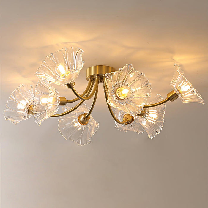 Kalin Flower Glass Ceiling Lamp.