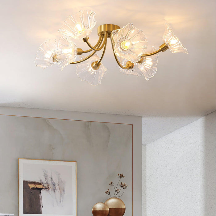 Kalin Flower Glass Ceiling Lamp.