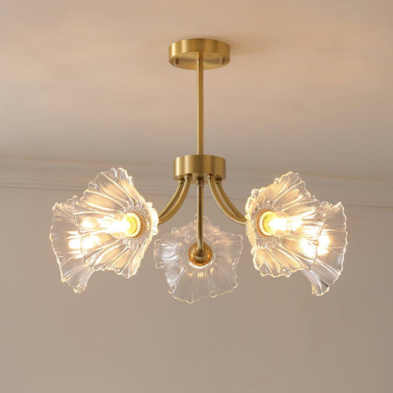 Kalin Flower Glass Chandelier-DWHOME