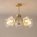 Kalin Flower Glass Chandelier.