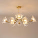 Kalin Flower Glass Chandelier.