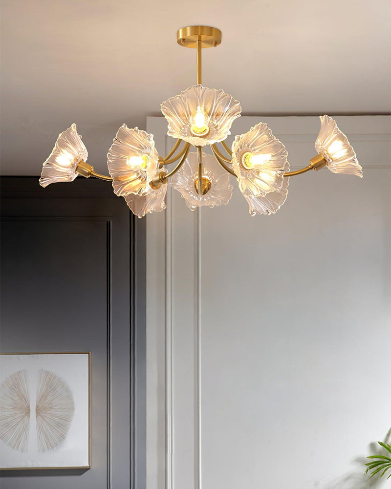 Kalin Flower Glass Chandelier-DWHOME