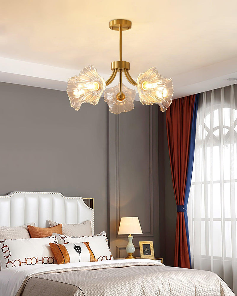 Kalin Flower Glass Chandelier-DWHOME
