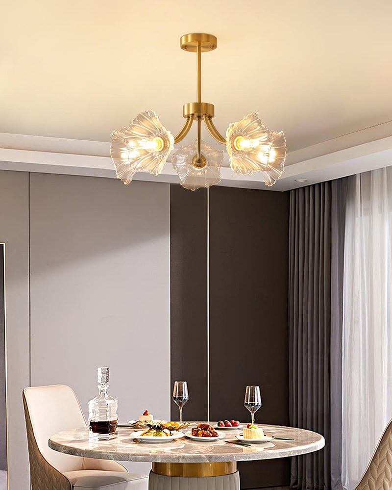 Kalin Flower Glass Chandelier-DWHOME