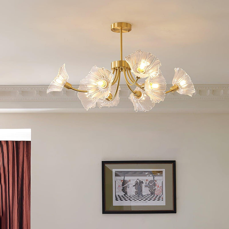 Kalin Flower Glass Chandelier-DWHOME