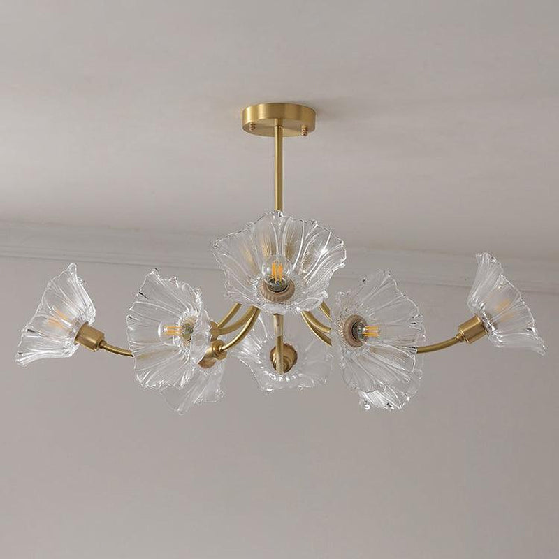Kalin Flower Glass Chandelier-DWHOME