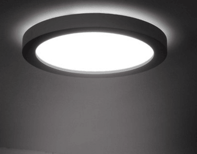 Karoline Black and White Monochrome Palette Shaped Ceiling Light.