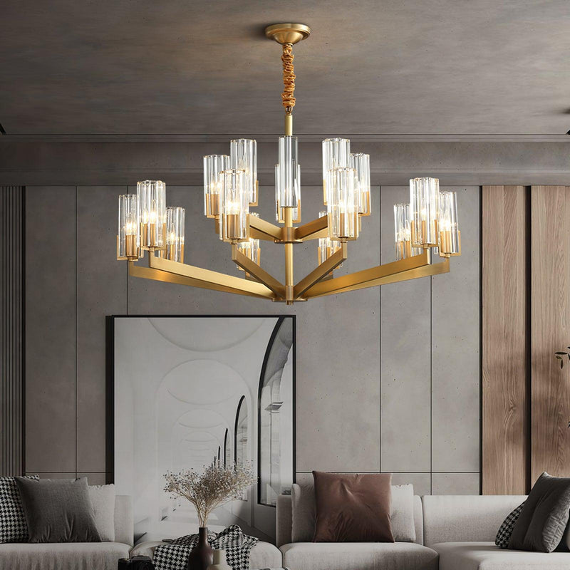 Kayla Brass Chandelier-DWHOME