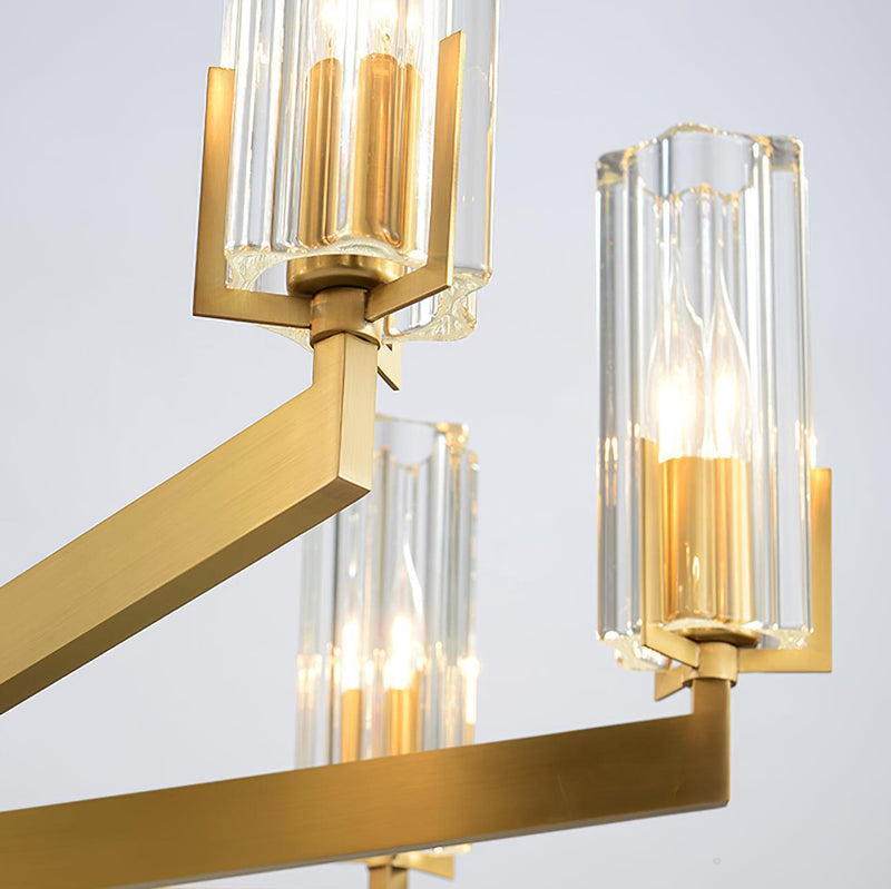 Kayla Brass Chandelier-DWHOME