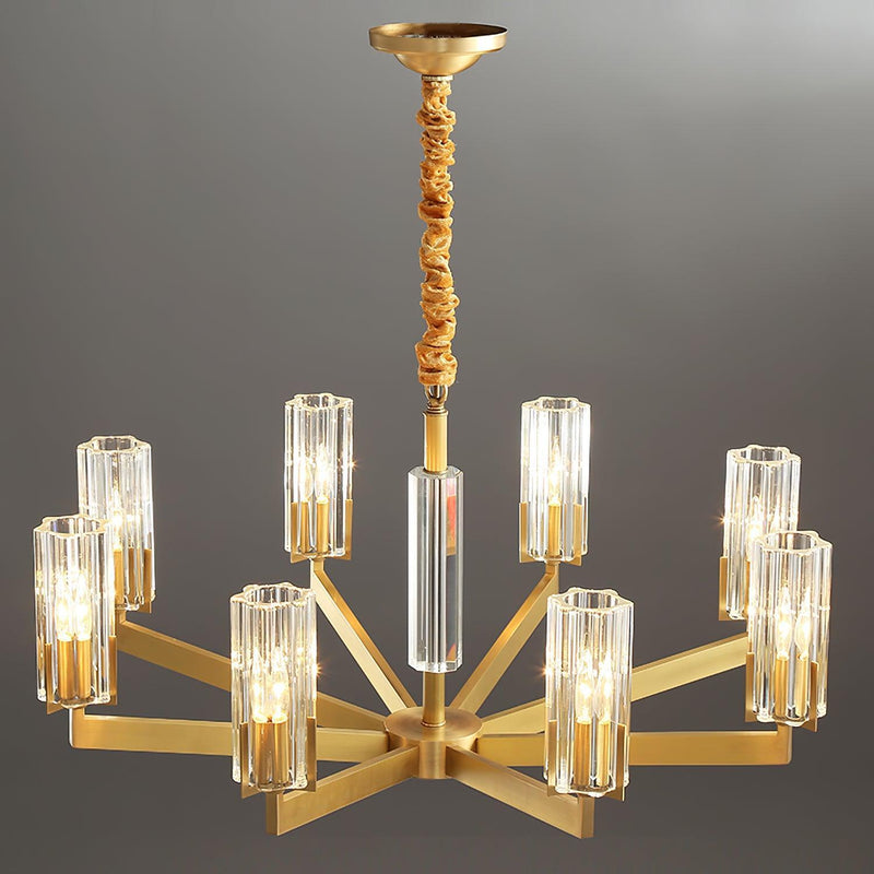 Kayla Brass Chandelier-DWHOME