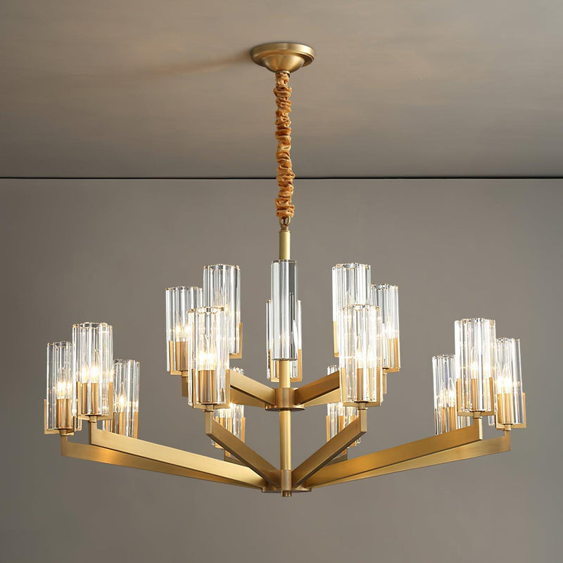 Kayla Brass Chandelier-DWHOME