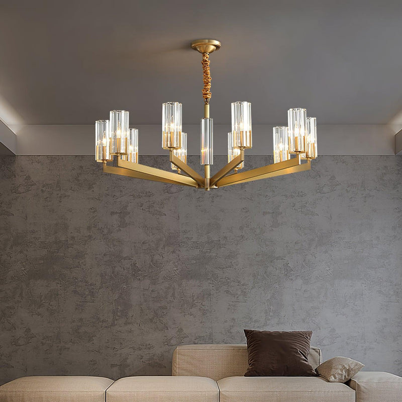 Kayla Brass Chandelier-DWHOME