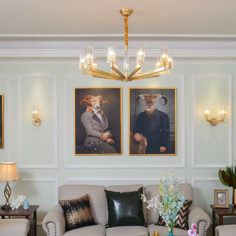 Kayla Brass Chandelier-DWHOME