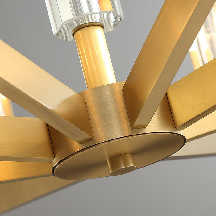 Kayla Brass Chandelier - Vakkerlight