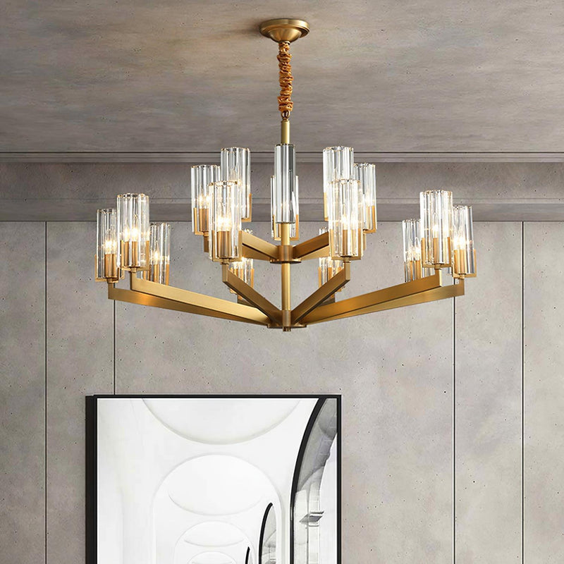 Kayla Brass Chandelier-DWHOME