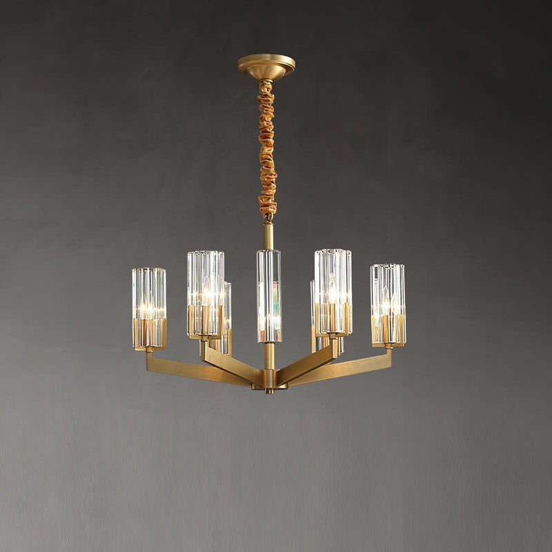 Kayla Brass Chandelier-DWHOME