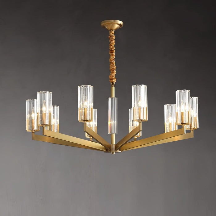 Kayla Brass Chandelier - Vakkerlight