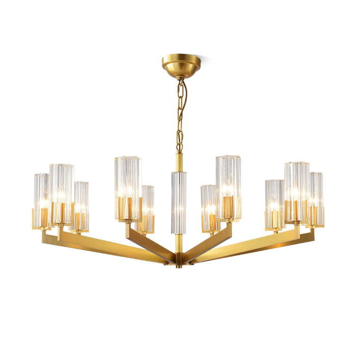 Kayla Brass Chandelier - Vakkerlight