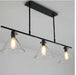 Kennet Tri-headed Glass Funnel Hang Lamps - DWHOME