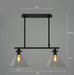 Kennet Tri-headed Glass Funnel Hang Lamps - DWHOME