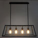 Kjell Glass Case Quadriplet Hanging Lamp.