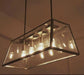 Kjell Glass Case Quadriplet Hanging Lamp.