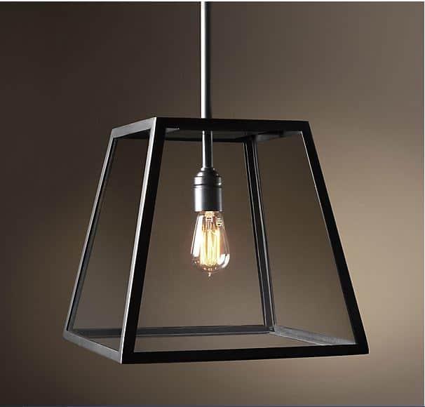 Kjell Glass Case Quadriplet Hanging Lamp.