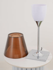 Chrome Prism Table Lamp-DWHOME