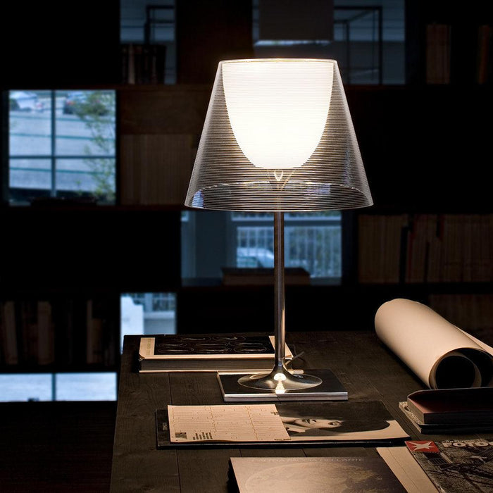 Chrome Prism Table Lamp.